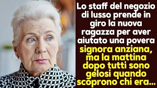 Prendono In Giro La Commessa Del Negozio di Lusso Per Aver Aiutato Una Vecchietta, Ma Quando Loro...