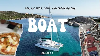 Food Food Food:  How we Shop, Cook, and Clean, while Living on a Cat  ⛵️