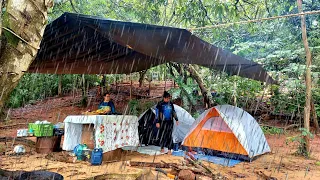 Acampamento com Chuva forte - Pescaria de piau, Costelinha no disco de arado!