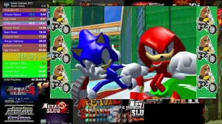 소닉 히어로즈 pc 팀 소닉 스피드런 55분 25초 Sonic Heroes PC t-sonic speedrun 55min 25