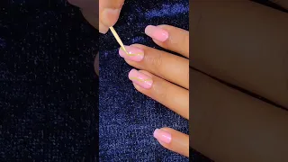 Easy Nail art design with toothpick #youtubeshorts #shorts #toothpicknailart #nails #nailart
