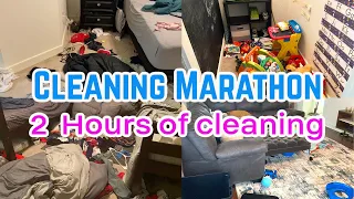 INSANE 2 HOURS OF CLEANING MOTIVATION MARATHON | EXTREME CLEAN, DECLUTTER, & ORGANIZE WITH ME