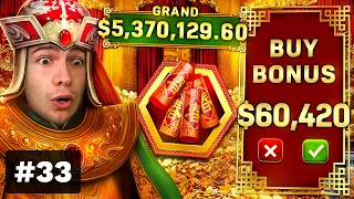 $60,000 Bonus Buy on TEMUJIN TREASURES 🧨 (60K Bonus Buy Series #33)