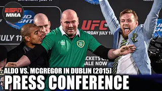 Highlights of Jose Aldo vs. Conor McGregor Press Conference from Dublin, Ireland [2015] | ESPN MMA