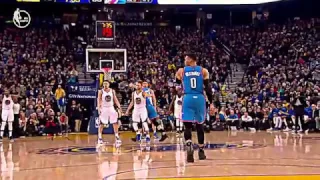 Russell Westbrook FORGETS TO DRIBBLE vs warriors! shaqtin a fool travels 1.18.17