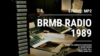 BRMB Radio, Birmingham UK - in studio 1989.