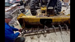 Auger ripped off while SNOWBLOWING | Why don't I get a CAB for my tractor?