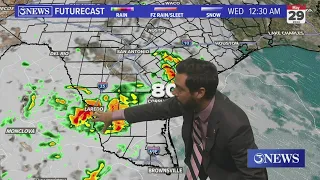 Storm chance Tuesday night; high heat & humidity persist