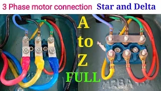 How to proper connection 3 phase motor ।। 3 phase motor connection ।। 2018