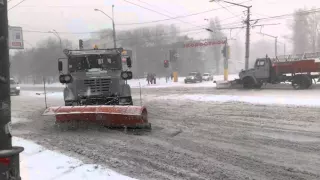 Уборка снега в Одессе