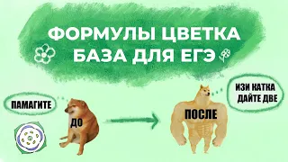 ФОРМУЛЫ И ДИАГРАММЫ ЦВЕТКА ДЛЯ ЕГЭ ПО БИО. Поясняю, что конкретно нужно знать