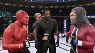 Hellboy vs. Bad Santa (EA Sports UFC 2) - CPU vs. CPU - Crazy UFC 👊🤪