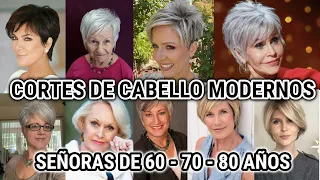 CORTES de CABELLO MODERNOS SEÑORAS DE 60 A 80 AÑOS/ CORTES  PELO PARA MUJERES DE 60 70 Y 80 AÑOS