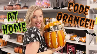 CODE ORANGE!! Halloween Decor @ At Home! (Shop with me!)