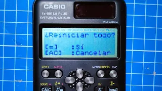 Restablecer de fábrica Calculadora Científica CASIO fx-991 LA PLUS