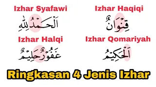 Lengkap, Ringkasan 4 Jenis Izhar di al-Quran + Contoh dan Prakteknya, Cocok Untuk Pemula
