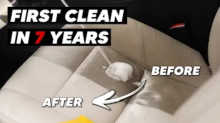 How To Clean Beige Car Interior - DIRTY Volvo C70