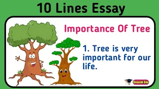 10 Lines Essay On Importance Of Trees In English !! Essay On Trees #Trees