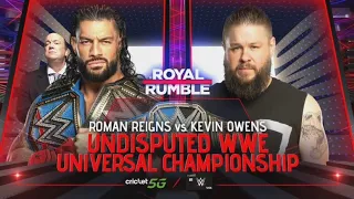 WWE Royal Rumble 2023 Roman Reigns Vs Kevin Owens Full Match - Undisputed WWE Universal Championship