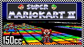 Super Mario Kart 2 🏁 Mario: All Tracks [100%/Hack/Playthrough/English/HD] +Credits