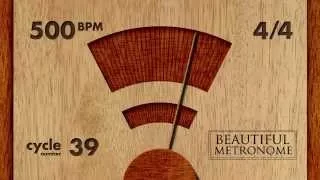 500 BPM 4/4 Wood Metronome HD