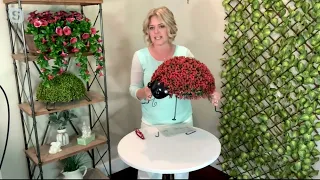 Wicker Park Animal Shaped Garden Sphere Holder on QVC