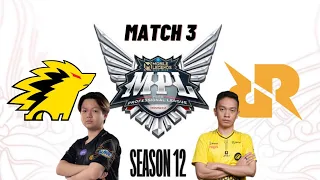 RRQ vs ONIC E-Sports | MPL ID Season 12 | Week 1 Day 3 | Match 3