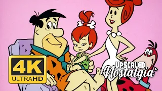The Flintstones Opening and closing themes (1960)  | Remastered 4K Ultra HD. Upscale