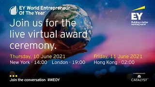 EY World Entrepreneur Of The Year winner announcement 2021