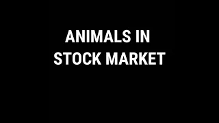 Animals in stock market | #shorts #share market status