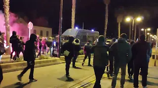 Protesters Throw Projectiles at Police Outside Corsica Government Building