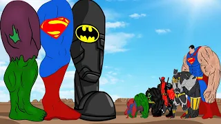 Evolution of The Foot Team Hulk, Spiderman, DEADPOOL 3, BLACK PANTHER 2, BATMAN : Evolution Mystery