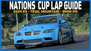 GT7 2024 Nations Cup Lap Guide - Trial Mountain - BMW M3