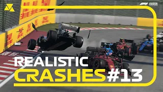 F1 2021 | REALISTIC CRASH COMPILATION #13