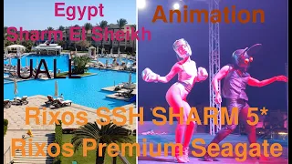 Мини обзор 2 Rixos SHARM 5* & Rixos Premium Seagate Egypt Анимация Еда Риксос Шарм и Сигейт beach ho