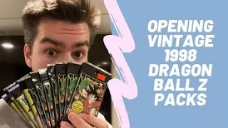 Dragon Ball Z 1998 Anime Pack Opening! Gold Cards and Parallel Foil Pulls!