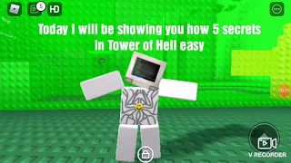 5 Secrets in Tower of Hell easy!