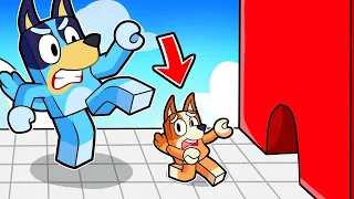 SMALL vs GIANT with BLUEY AND BINGO in ROBLOX 😂