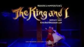 Winner! 4 Tony Awards! Watch THE KING AND I commercial.