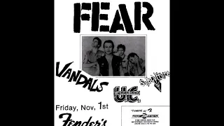 FEAR Live @ Fenders Ballroom, Long Beach CA 11/01/1985 Full Album
