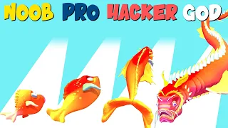 NOOB vs PRO vs HACKER vs GOD in Pathetic Fish | GokuNoob