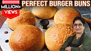बिना यीस्ट बिना मेहनत के सॉफ्ट बर्गर बन बनाये आसानी से | Homemade Soft And Sweet Burger Buns Recipe