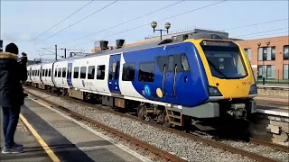 Trains at Newcastle Central Station and York Station on Saturday 9th April 2022