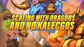 Scaling with Dragons Without Kalecgos | Dogdog Hearthstone Battlegrounds