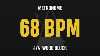 68 BPM 4/4 - Best Metronome (Sound : Wood block)