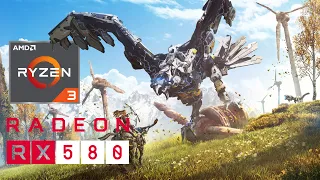 HORIZON ZERO DAWN - RYZEN 3 1200 - RX 580 | Gameplay Benchmark