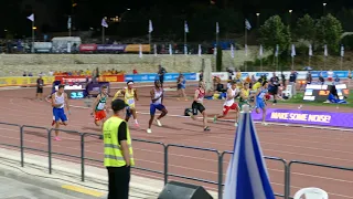 Marek Zakrzewski (POL) 100 m Final 10.25 1st Place European U20 Championships Jerusalem  2023