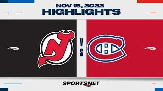 NHL Highlights | Devils vs. Canadiens - November 15, 2022