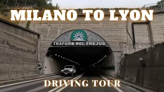 4K DRIVING FROM MILANO TO LYON | DRIVING TOUR