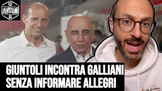 Giuntoli non informa Allegri dell'incontro con Galliani per Di Gregorio. Ha sbagliato? ||| Avsim Out